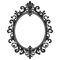 Elegant Oval Frame Graphic Design Decoration Illustration Element vector