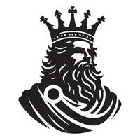 King Silhouette Illustration Design for Royalty Concepts vector