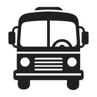 Front of Bus Illustration Transportation Services Transit Design vector