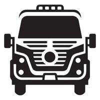 Front View of a Truck Illustration Transport Vehicle Design vector