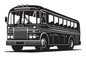 Vintage Double Decker Bus Illustration for Transportation Design Elements vector
