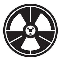 Radiation symbol hazard warning caution alert safety graphic vector