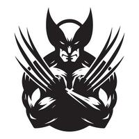Wolverine Claws Silhouette for Graphic Design and Art vector