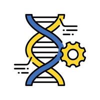 Genetic Engineering filled outline icon. EPS 10 file vector