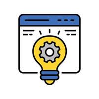 Web innovation filled outline icon. EPS 10 file. vector