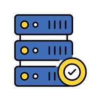 Big Data filled outline icon. EPS 10 file vector