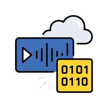 artificial inteligencia mensaje lleno contorno icono. eps 10 archivo vector