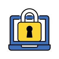 Security filled outline icon. EPS 10 file vector
