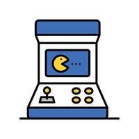 Arcade game filled outline icon. EPS 10 file vector