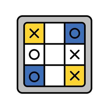 Logic game filled outline icon. EPS 10 file vector