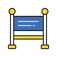 Finish point filled outline icon. EPS 10 file vector