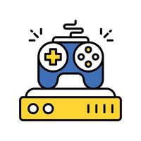 Console game filled outline icon. EPS 10 file vector