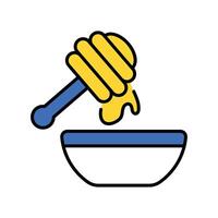 Honey Dip filled outline icon. EPS 10 file vector
