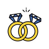 Ring filled outline icon. EPS 10 file vector