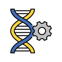 Genetic engineering filled outline icon. EPS 10 file. vector