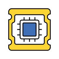 Quantum computing filled outline icon. EPS 10 file vector