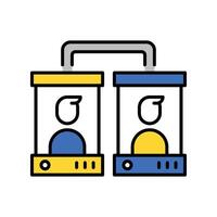 Cloning machine filled outline icon. EPS 10 file vector