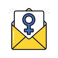 Mail filled outline icon. EPS 10 file vector