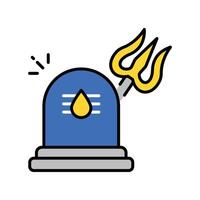 Trishulm filled outline icon. EPS 10 file vector