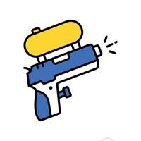 Water Gun filled outline icon. EPS 10 file vector