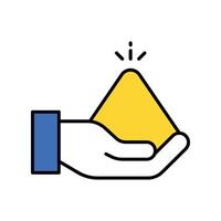 Pigment filled outline icon. EPS 10 file. vector