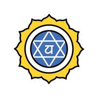 Chakra filled outline icon. EPS 10 file vector
