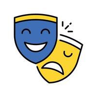 Mask filled outline icon. EPS 10 file vector