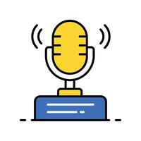 On air filled outline icon. EPS 10 file vector