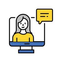Communication filled outline icon. EPS 10 file vector
