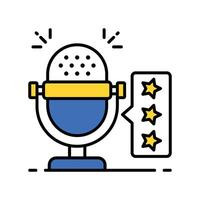 Top chart rating filled outline icon. EPS 10 file vector