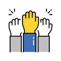 Unite filled outline EPS 10 file vector