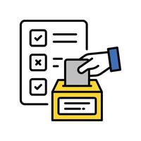 Ballot Check filled outline EPS 10 file vector