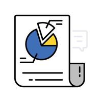 Voting Analysis filled outline EPS 10 file vector