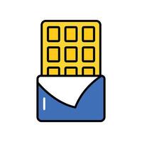 Chocolate filled outline icon. EPS 10 file vector