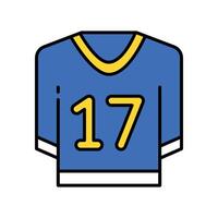 Jersey filled outline icon. EPS 10 file vector