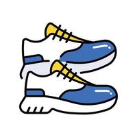 Shoes filled outline icon. EPS 10 file vector