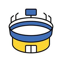 Stadium filled outline icon. EPS 10 file vector