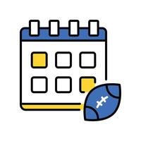 Calendar filled outline icon. EPS 10 file. vector