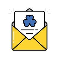 Mail filled outline icon. EPS. 10 file vector