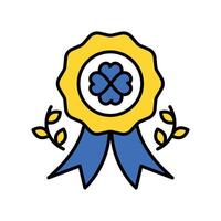 badge filled outline icon. EPS. 10 file vector
