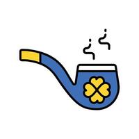 smoke pipe filled outline icon. EPS 10 file vector