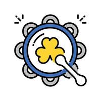 Bodhran filled outline icon. EPS 10 file vector