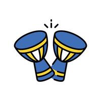 Drum filled outline icon. EPS. 10 file vector
