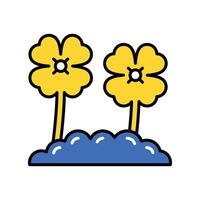 Shamrock filled outline icon. EPS 10 file vector