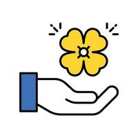 Luck filled outline icon. EPS 10 file vector
