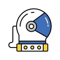 Astronaut Helmet filled outline icon. EPS 10 file vector