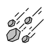 Comet filled outline icon. EPS 10 file vector