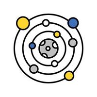 Galaxy filled outline icon. EPS 10 file vector