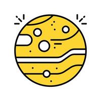 Mars filled outline icon. EPS 10 file vector