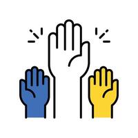 Participation filled outline icon. EPS 10 file vector